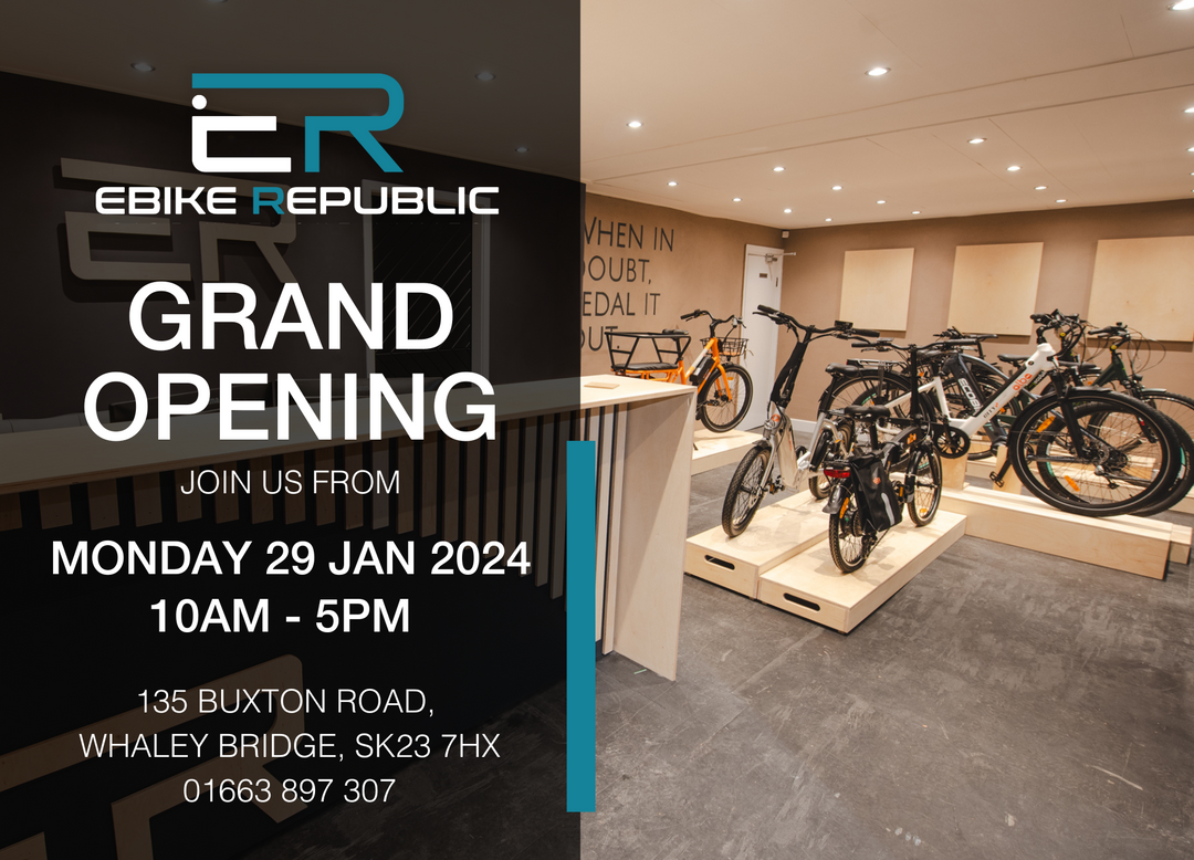 Ebike Republic opens its first electric bike showroom in Whaley Bridge.