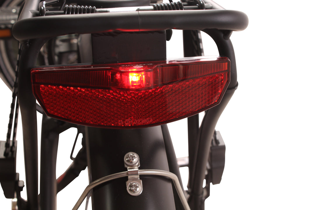 Rear light fitted to Alba Fold 2 electric bike