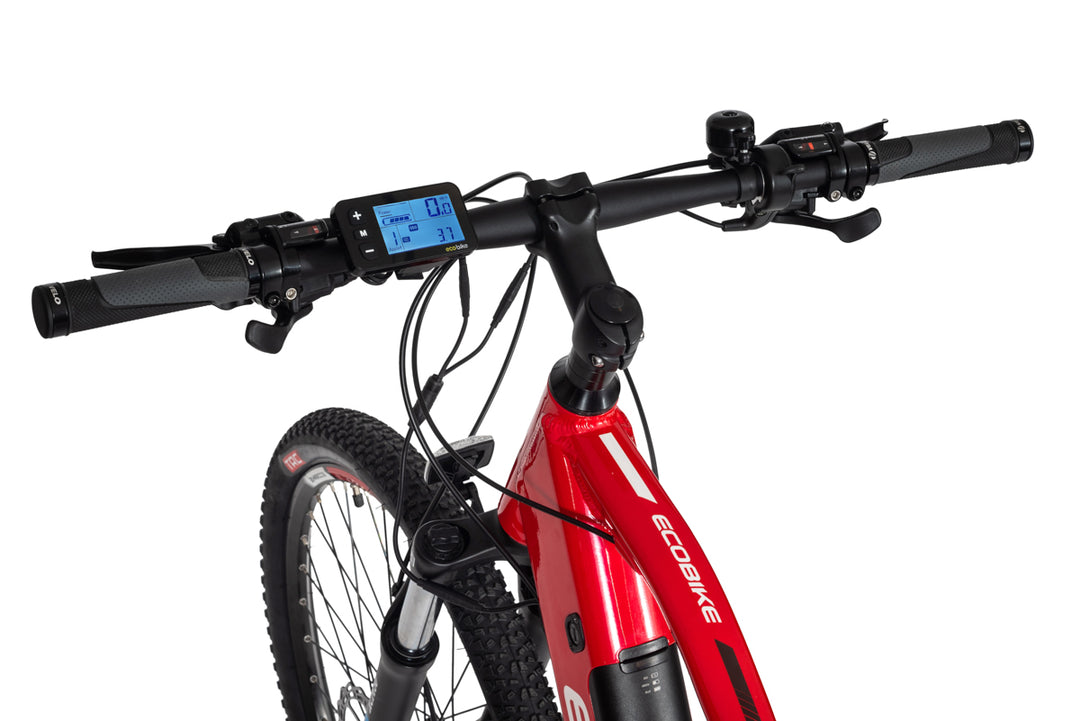 LCD display mounted to Ecobike SX4 Electric bike