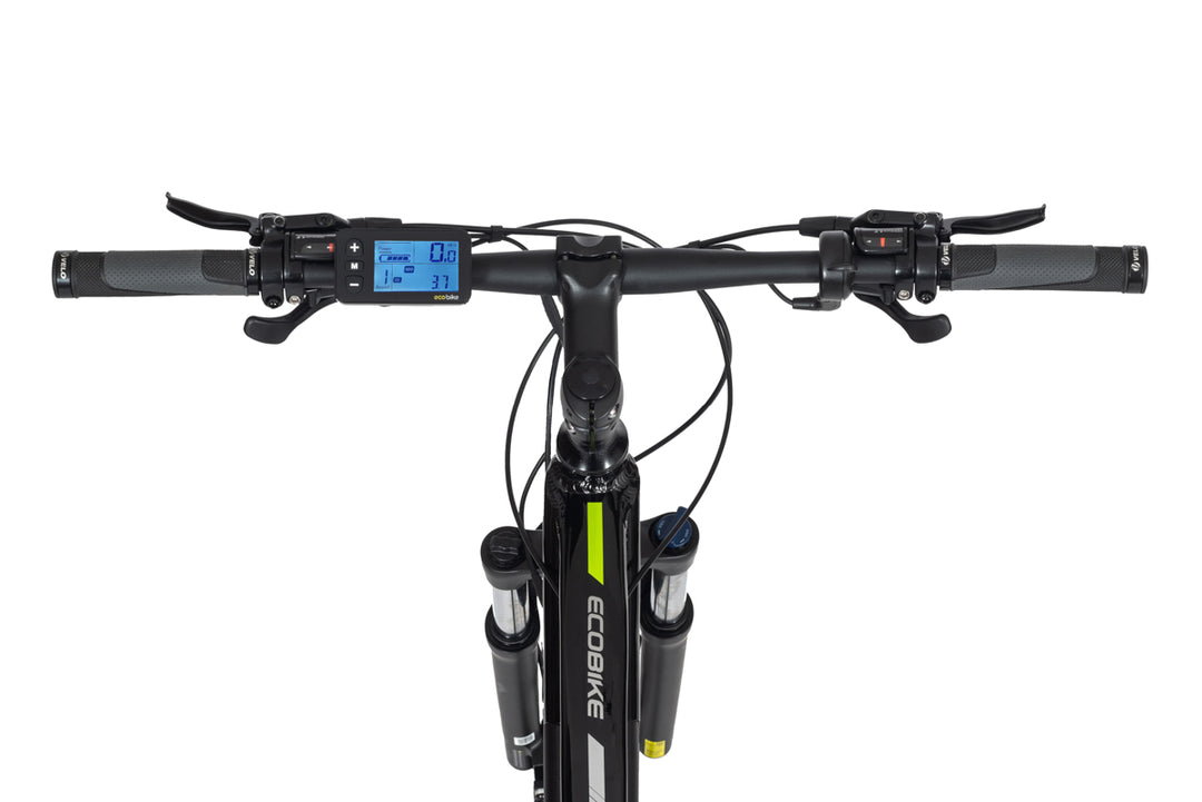 Handlebars mounted to Ecobike SX5 Electric bike